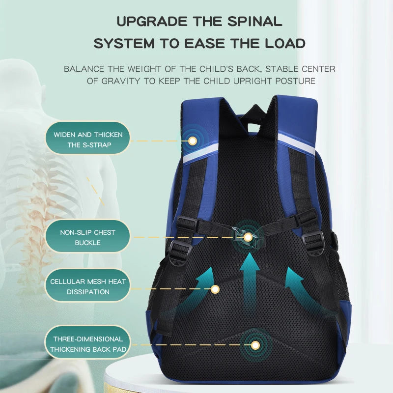 Mochila Escolar Infantil – Mochila Astronauta para Notebook (1º ao 6º Ano, Idade 6-12 Anos, Meninos)