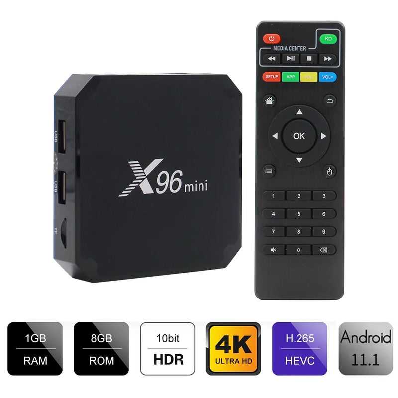 TV Box Android  + 1 controle de teclado grátis!