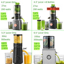 Cold Press Juicer – Large Feed Chute, Easy Clean, BPA Free