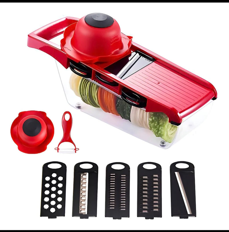 6 Em 1 Mandoline Slicer Nicer E Fatiador Cortador De Legumes