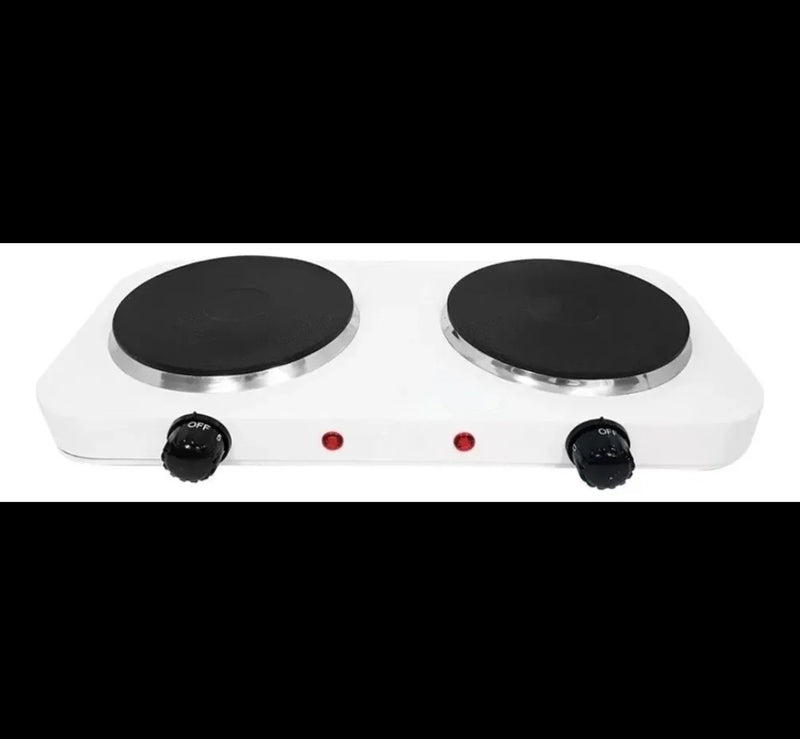 Fogão Cooktop Elétrico 2 Duas Bocas Portátil Mesa Viagens