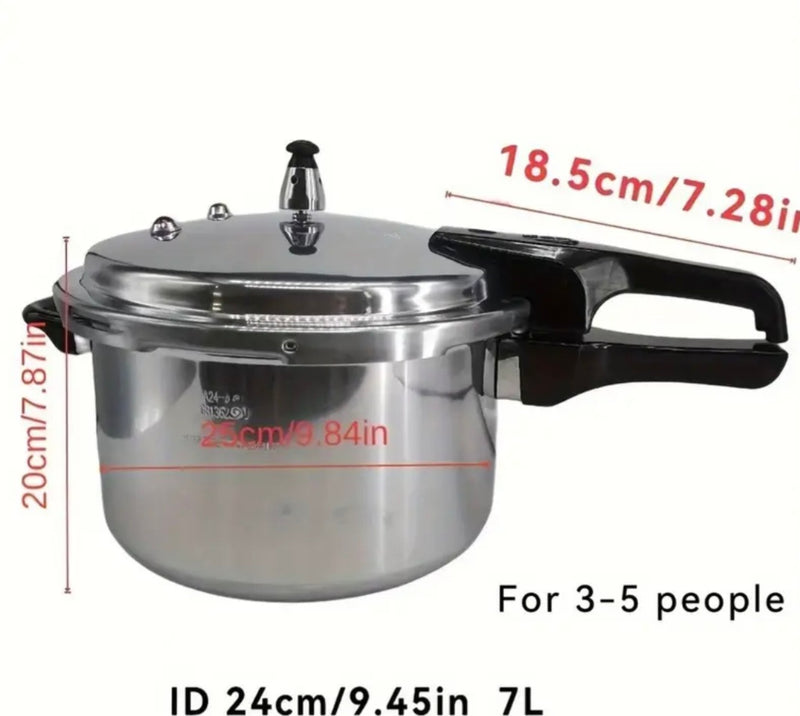 Panela de Pressão Mini em Liga de Alumínio para Fogões a Gás e Indução - Panela Instantânea Versátil para Cozinha Doméstica